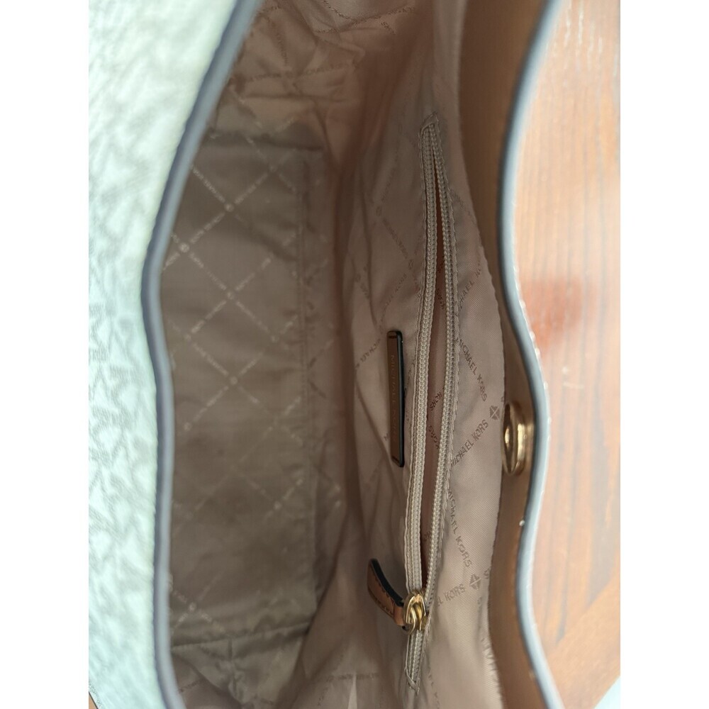 Michael Kors Shoulder Bag Joan Large Slouchy Vanilla Pebbled Leather AUTHENTIC - Picture 8 of 16